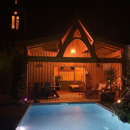 Chalet Atypique Vue Piscine Chauffee Гужан-Местрас Екстериор снимка